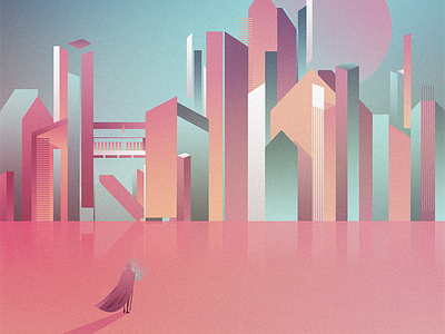 Wanderer city desert dystopia magic traveler walker wanderer wizzard