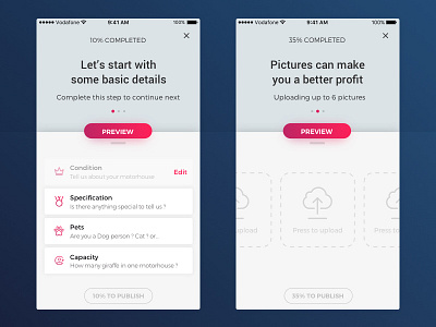Adding inventory item process challenge mobile process progress steps ui ux