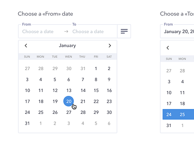 Date Range Picker Calendar calendar date picker date range range picker ui ux