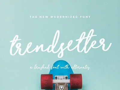 Trendsetter Font craft creative font fonts hand handwriting handwritten inspiration logo original typeface