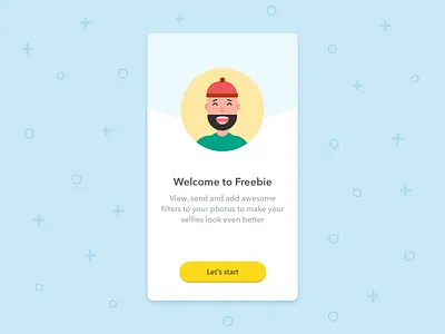 App Landing Page • Freebie app free freebie illustration ios landing onboarding sketch template ui ux