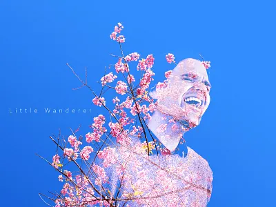 Little Wanderer double exposure music photo photoshop poster song poster