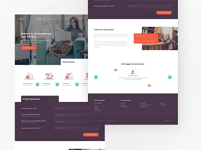 ZedZed Insurance Company colourful icons insurance modern orange purple sketch web
