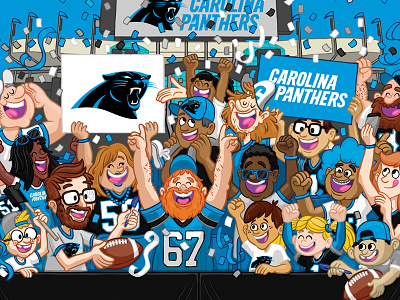 Panthers Selfie Banner blue carolina panthers lots and lots of blue nfl selfie