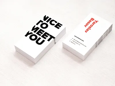 Business Card. Basov Design basov basovdesign business cards card design graphic luminous minimal paint print red yaroslav