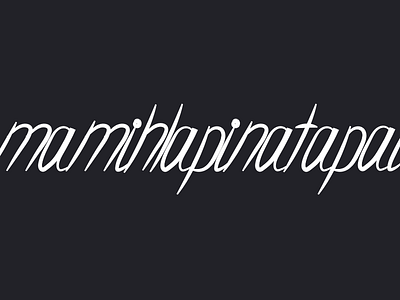 mamihlapinatapai aphabet calligraphy guinness illustration illustrator sketch wacom word