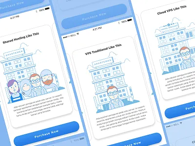 Illustration character product app dailyui character cloudhosting design hosting iphone minimalist poduct shared vps