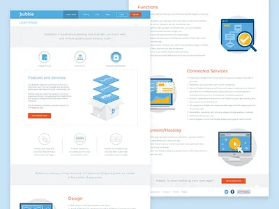 Bubble Features Page bubble features landing page ui ux web website