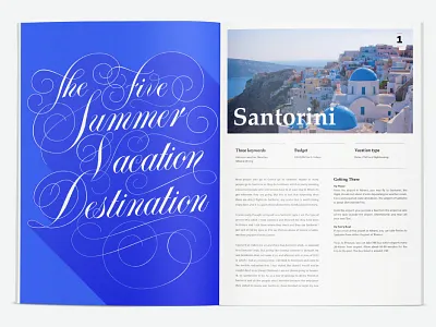 Magazine Section Lettering cooperplate lettering magazine script vector