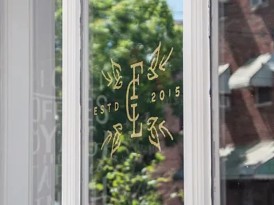 FCL Signage ☕️ badge botanical branding coffee identity illustration logo mark monogram signage