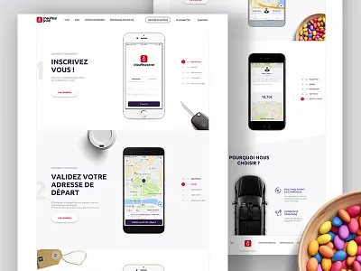 Tuto - Chauffeur Privé app colour desktop gradient home influence landing me mobile tuto ui ux