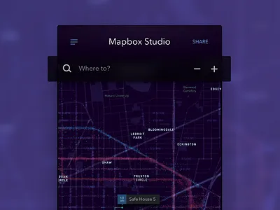 Daily UI-Day020-Location Tracker car daily day020 location map mapbox tracker traffic uber ui