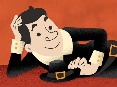 Hey, Baby. creep illustration man november orange pilgrim tacos texture thanksgiving
