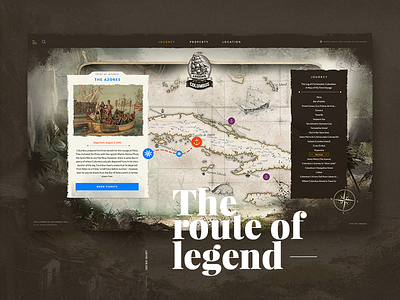 Journey Storyboard application cut interactive journey map painting rustic wood