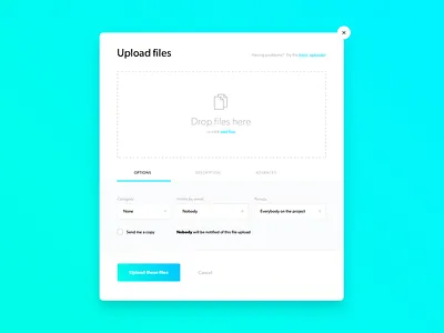 Upload file form blue drag drop file flat form green mario simic ui upload