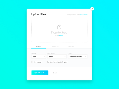 Upload file form blue drag drop file flat form green mario simic ui upload