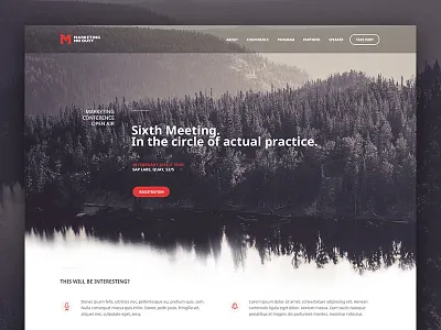 Event Home Page event home page ui web design