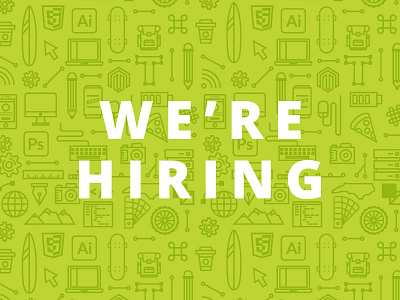 We're Hiring design dev developers development hiring job northcarolina tech web wideopentech