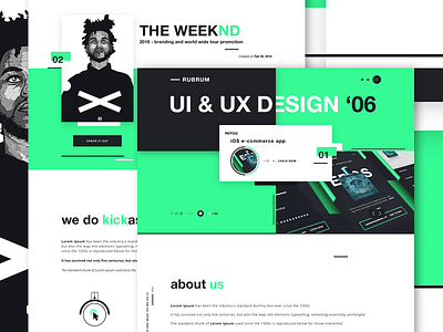 RUBRUM - Digital Agency website design concept creative agency digital agency landing page material web portfolio website ui design user interface web design website