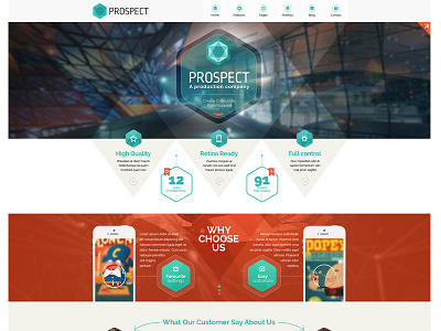 Prospect Creative HTML Template agency creative html studio web