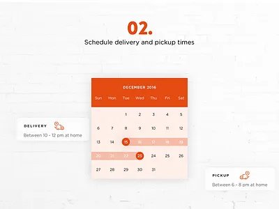 PAQD bold booking business calendar clean creative elegant flat interface modern personality rent