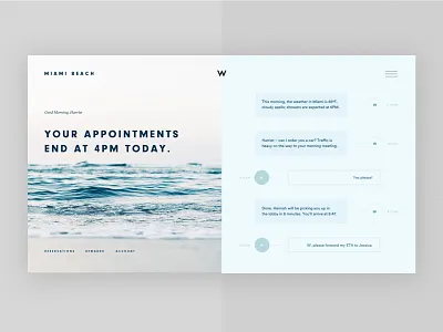 AI Hotel Concierge ai concierge dailyui digital im interface messaging product ui voice