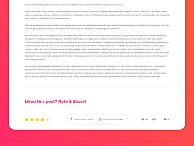 Social Share — Daily UI challenge #010 blog card challenge daily dailyui flat share social ui ux web