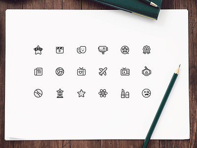 Day041-Icon Set black iconset outline simple white