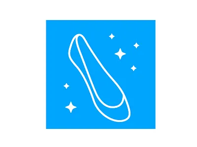 The Glass Slipper blue fairytale illustration slipper staffbase