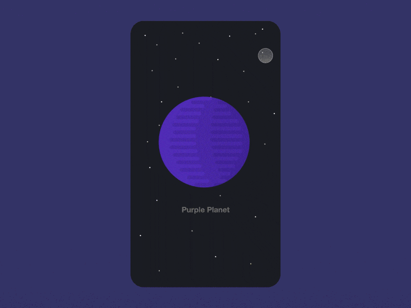 Multi-level Mobile Navigation animation app concept gif mobile navigation planets prd principle principleformac universe