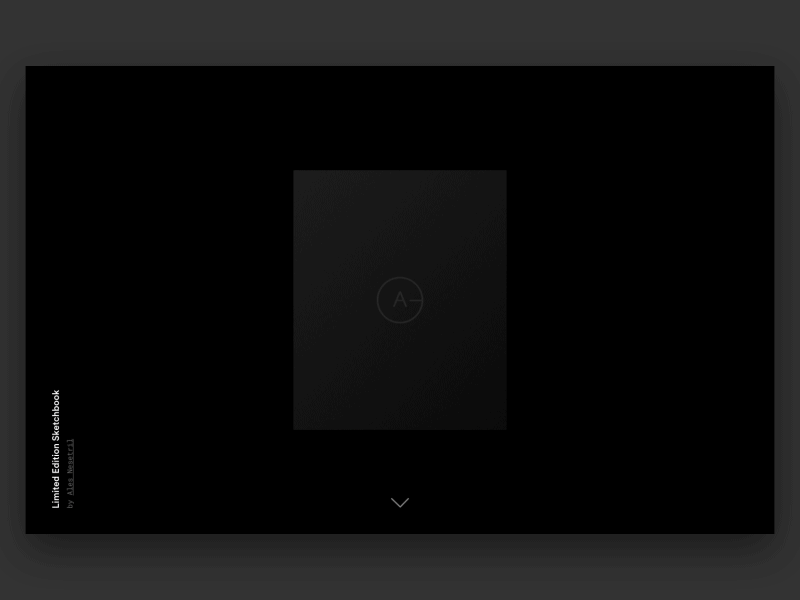 Sketchbook by Ales Nesetril ales nesetril black box black web design circular microsite mono font monotype product design readymag scroll animation sketchbook webdesign