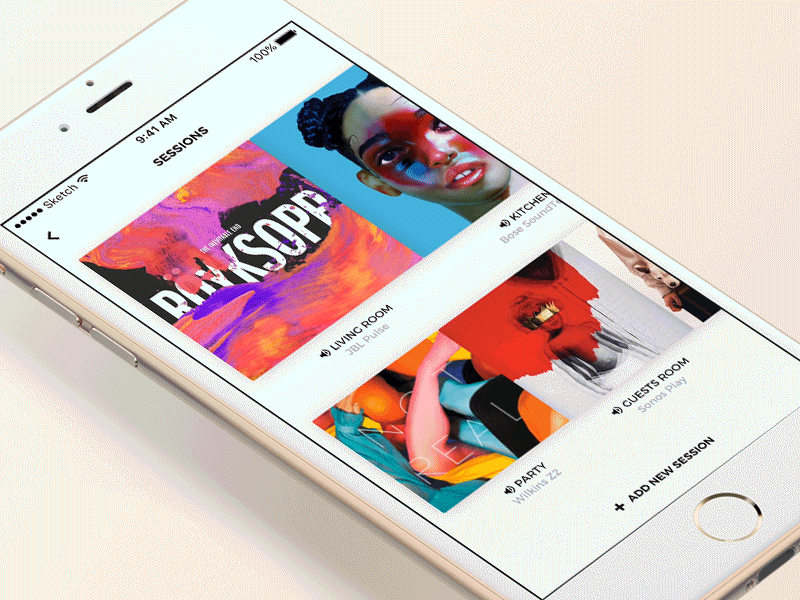 Music Player Animation - iOS App animation app gif ios mobile music music player player spotify theme ui ux
