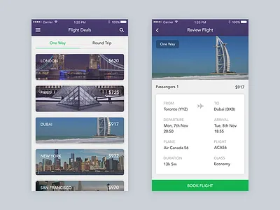 Travel App app clean mobile travel ui