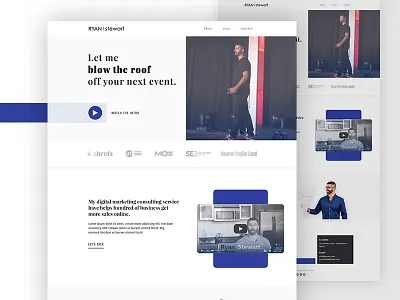 Personal Website Redesign digital internet marketing marketing personal personal website ryanwashere ui ux
