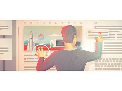 Blog Illustration future hologram icon iconography icons illustration