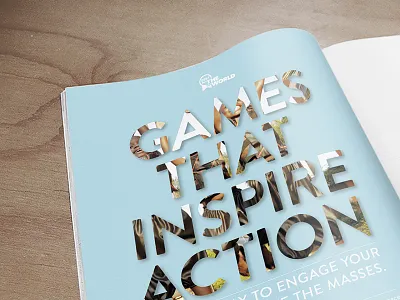 Magazine Ad graphic magazine mask mockup spread typography