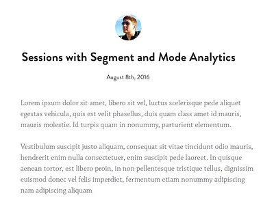 Minimal Post blog post typography