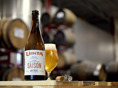 Gin Barrel Aged Saison beer gin illustration type