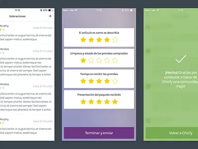 Chicfy – Rating process apple chic chicfy ecommerce fashion girl girls ios iphone mobile trend trendy