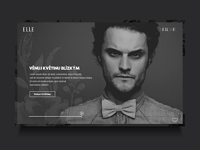 Elle Oneflower campaign czech elle fashion microsite nmds oneflower ui ux