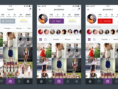 Chicfy – User profiles apple chic chicfy ecommerce fashion girl girls ios iphone mobile trend trendy