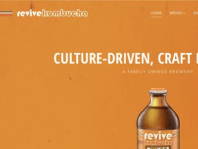 Revive Kombucha Website Redesign marketing product web wordpress