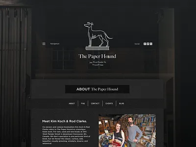 Bookstore Redesign bookstore bw hound paper photomanipulation retro subtle texture vancouver