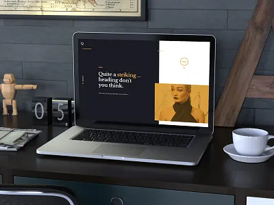 Landing Page Concept concept flat landing minimal mockup navigation page