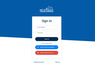 Simple & Elegant Sign In Form community elegant form in login sign simple social