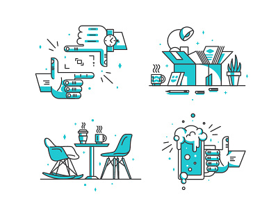 Web Illustrations illustrations line monoline web