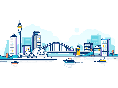 Sydney city fireart fireart studio flat harbour bridge landmark skyline sydney sydney opera house