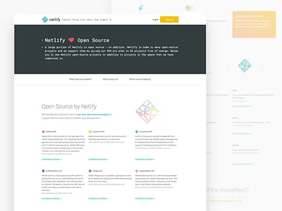 Netlify ♥ Open Source clean code developer free grid open source plan pro simple