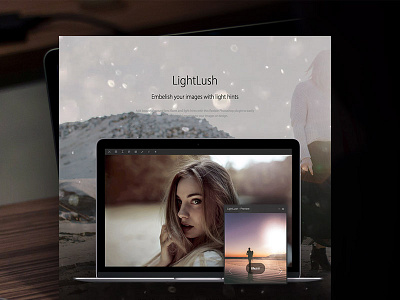 LightLush Photoshop Plugin effects lens flares light hints lightlush photoshop plugin ui