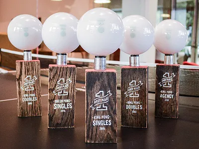 King Pong Trophies king ping pingpong pong trophies wood
